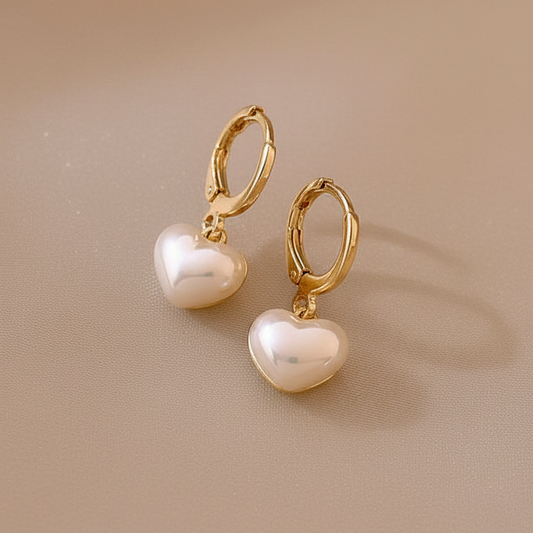 DulceLuz Earrings – Shimmering Mother of Pearl & Gold Plating