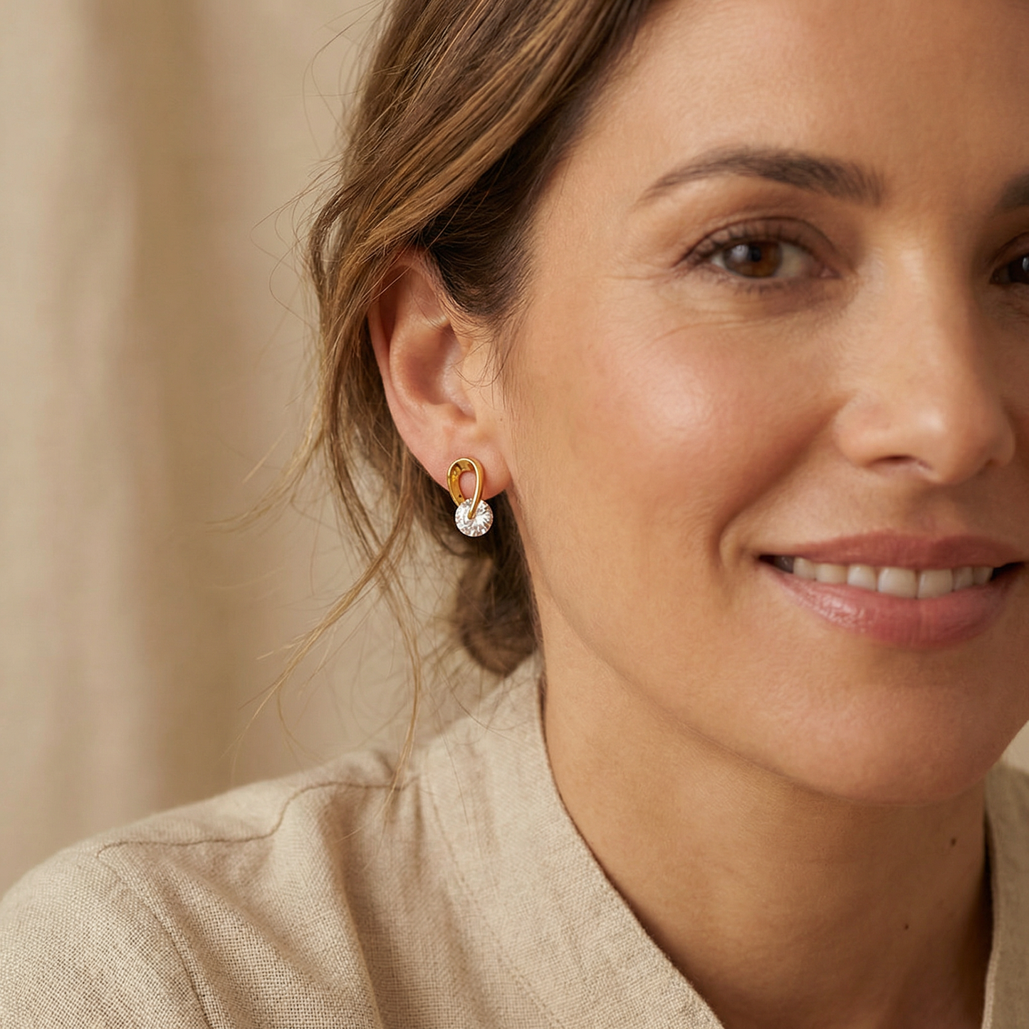 Lazo Aura Earrings – Brilliant Cubic Zirconia